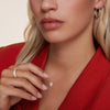 14 Karaat Goud Zirkonia Bloem Pendant Ketting - 6