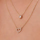 Bezel Set Cubic Zirconia Pendant Necklace