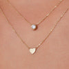14 Karat Gold Heart Pendant Necklace - 3