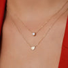 14 Karaat Goud Hart Pendant Ketting - 3