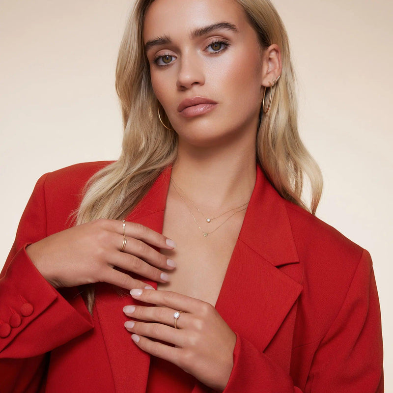 Cubic Zirconia Open Stacker Ring