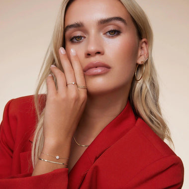 585er Gold Zirkonia Ring - 7