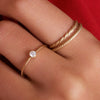585er Gold Essential Gedrehter Stapelring - 3