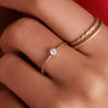 585er Gold Zirkonia Ring - 2