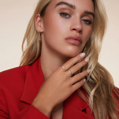 14 Karaat Goud Zirkonia Trilogie Ring - 7