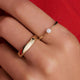 Chaton Set Cubic Zirconia Ring