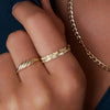 14 Karaat Goud Fine Eternity Line Band Ring - 2