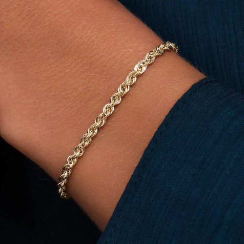 14 Karat Gold Twisted Rope Bracelet