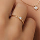 Four Prong Diamond Solitary Ring (0.10 ct)