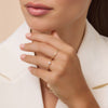 14 Karat Gold with Diamond Four Prong Diamond Solitary Ring (0.15 ct) - 3