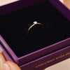 14 Karat Gold with Diamond Four Prong Diamond Solitary Ring (0.15 ct) - 10