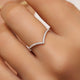 Diamond Wishbone Ring (0.10 ct)