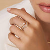 14 Karat Gold with Diamond Four Prong Diamond Solitary Ring (0.15 ct) - 9