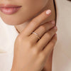 14 Karaat Goud met Diamanten Diamant Claw Ring (0.10 ct) - 3