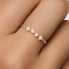 14 Karaat Goud met Diamanten Dazzling Diamant Statement Ring (0.20 ct) - 3
