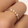 14 Karaat Goud met Diamanten Dazzling Diamant Statement Ring (0.20 ct) - 2