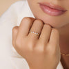 14 Karaat Goud met Diamanten Dazzling Diamant Statement Ring (0.20 ct) - 5