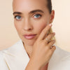 585er Gold mit Diamanten Diamant Trilogie Ring (0.15 ct) - 8