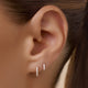 Pavé Diamond Mini Huggie Hoops (8mm) (0.05 ct)