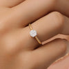 14 Karat Gold with Diamonds Six Prong Diamond Cluster Ring (0.15 ct) - 2