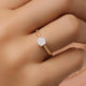 Six Prong Diamond Cluster Ring (0.15 ct)