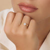 14 Karat Gold with Diamonds Six Prong Diamond Cluster Ring (0.15 ct) - 3