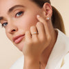 585er Gold mit Diamanten Diamant Halo Ring (0.05 ct) - 9