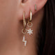 Pavé Zirkonia Oorbel Bedels Set