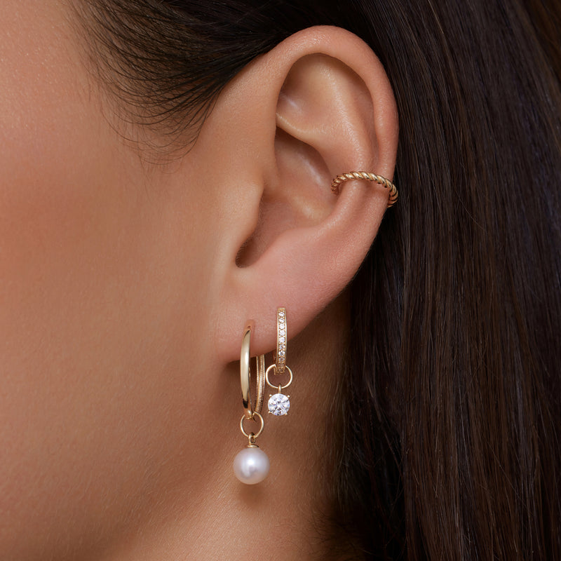 Pearl Hoop Charm
