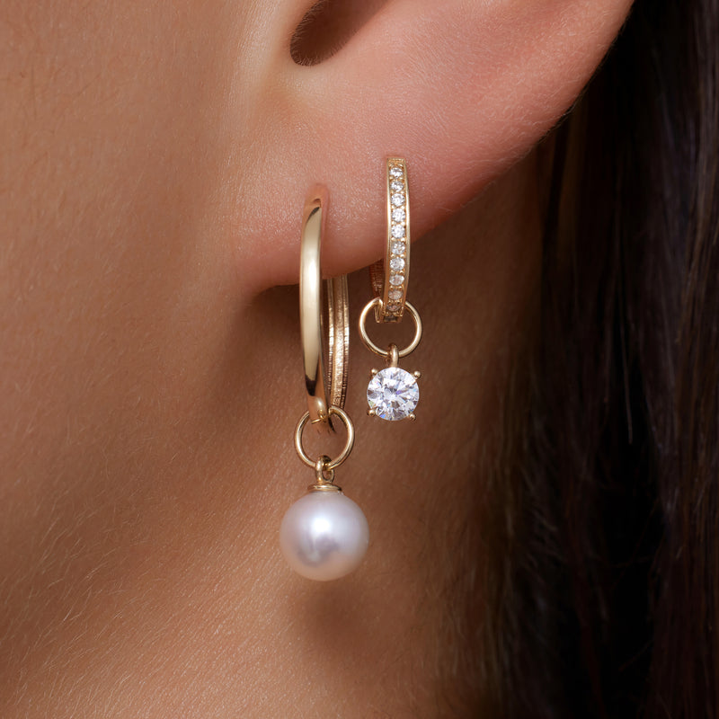 Pearl Hoop Charm