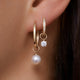 Round Cut Zirkonia Oorbel Bedel