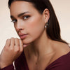 14 Karaat Goud Emerald Cut Zirkonia Oorbel Bedel - 7