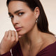 Emerald Cut Zirkonia Oorbel Bedel