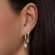 Emerald Cut Zirkonia Oorbel Bedel