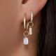 Emerald Cut Zirkonia Oorbel Bedel
