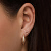 14 Karat Gold Bold Medium Hoops (19mm) - 2
