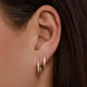Pavé Zirkonia Ovale Hoops Set