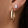 14 Karat Gold Bold Large Hoops (25mm) - 6