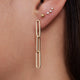 Triple Paperclip Drop Earrings