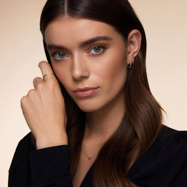 14 Karaat Goud Bolletjes Kleine Hoops (15mm) - 6