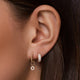 Créoles Huggie Zircon Pavé Epaisses (12mm)