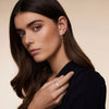 14 Karaat Goud Pavé Zirkonia Grote Hoops Oorbellen Set - 9