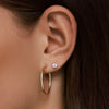 Or 14 Carats Créoles Tube Grandes (30mm) - 2