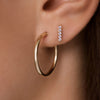 14 Karat Gold Tube Medium Hoops (24mm) - 3