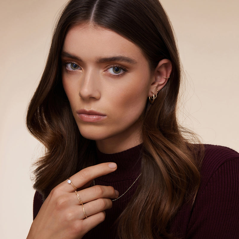 Tube Twisted Hoops Set