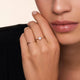 Square Cut Zirkonia Ring