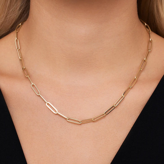 5 m/roll Real 18 K Vergulde Paperclip Ketting 19x7mm Platte Ovale Link Ketting voor Choker Armband Kettingen Sieraden Maken 5 m/roll Real 18 K Vergulde Paperclip Ketting 19x7mm Platte Ovale Link Ketting voor Choker Armband Kettingen Sieraden Maken