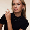 14 Karat Gold Pavé Cubic Zirconia Open Halo Bracelet - 8