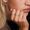 14 Karat Gold Pavé Cubic Zirconia Open Halo Ring - 3