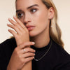 585er Gold Mini Zirkonia Ring - 8